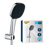 Casa si Gradina - Sanitare - Cazi si cabine de dus - Coloane si seturi de dus - Para de dus Grohe 26176001, 110 mm, 1.75 m, 221 mm, 3 functii, 1/2 racord, sistem anticalcar, universal, Crom - Infinity.ro