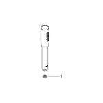 Casa si Gradina - Sanitare - Cazi si cabine de dus - Coloane si seturi de dus - Para de dus Grohe 27400000, 66 mm, 207 mm, 1 functii, 1/2 racord, sistem anticalcar, universal, Crom - Infinity.ro