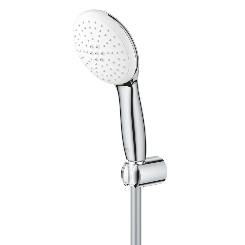 Casa si Gradina - Sanitare - Cazi si cabine de dus - Coloane si seturi de dus - Para de dus Grohe 26919003, 110 mm, 1.5 m, 211 mm, 2 functii, 1/2 racord, sistem anticalcar, universal, Crom - Infinity.ro