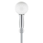 Casa si Gradina - Sanitare - Cazi si cabine de dus - Coloane si seturi de dus - Para de dus Grohe 26919003, 110 mm, 1.5 m, 211 mm, 2 functii, 1/2 racord, sistem anticalcar, universal, Crom - Infinity.ro