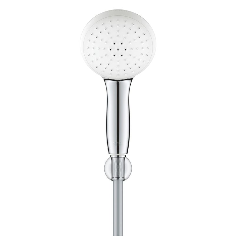 Casa si Gradina - Sanitare - Cazi si cabine de dus - Coloane si seturi de dus - Para de dus Grohe 26919003, 110 mm, 1.5 m, 211 mm, 2 functii, 1/2 racord, sistem anticalcar, universal, Crom - Infinity.ro