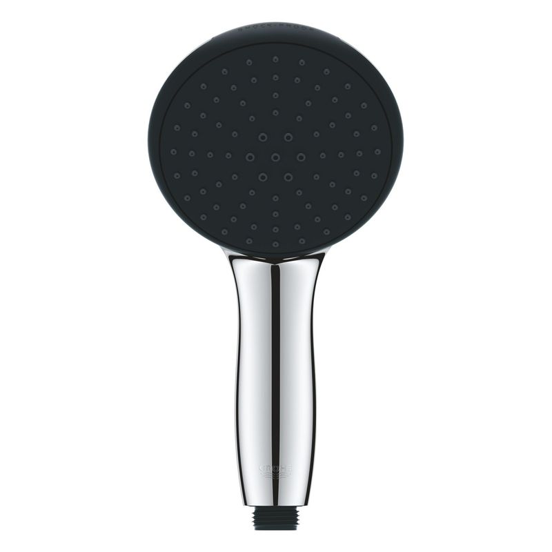 Casa si Gradina - Sanitare - Cazi si cabine de dus - Coloane si seturi de dus - Para de dus Grohe 27946001, 110 mm, 221 mm, 2 functii, 1/2 racord, sistem anticalcar, universal, Crom - Infinity.ro