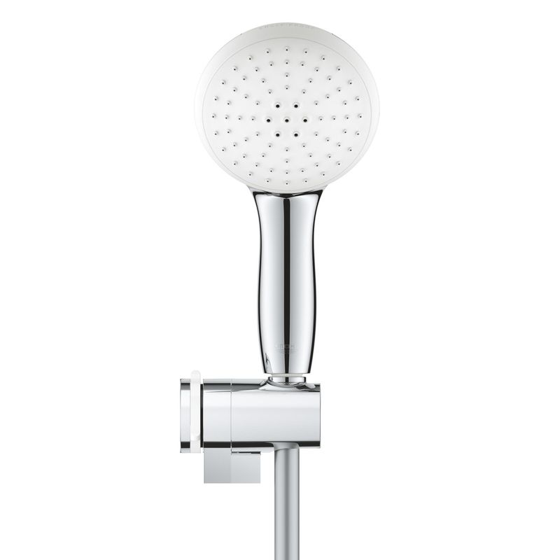 Casa si Gradina - Sanitare - Cazi si cabine de dus - Coloane si seturi de dus - Para de dus Grohe 27601003, 110 mm, 1.75 m, 211 mm, 2 functii, 1/2 racord, sistem anticalcar, suport dus reglabil, Crom - Infinity.ro