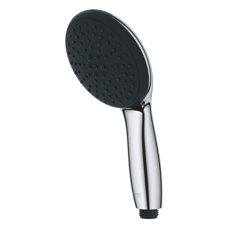 Casa si Gradina - Sanitare - Cazi si cabine de dus - Coloane si seturi de dus - Para de dus Grohe 27946001, 110 mm, 221 mm, 2 functii, 1/2 racord, sistem anticalcar, universal, Crom - Infinity.ro