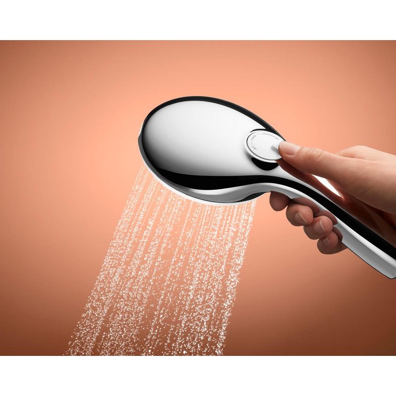 Casa si Gradina - Sanitare - Cazi si cabine de dus - Coloane si seturi de dus - Para de dus Grohe 27601003, 110 mm, 1.75 m, 211 mm, 2 functii, 1/2 racord, sistem anticalcar, suport dus reglabil, Crom - Infinity.ro