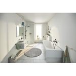 Casa si Gradina - Sanitare - Cazi si cabine de dus - Coloane si seturi de dus - Para dus Grohe 279502431, 100 mm, 1.75 m, 230 mm, 2 functii, 1/2 racord, sistem anticalcar, universal, Negru - Infinity.ro