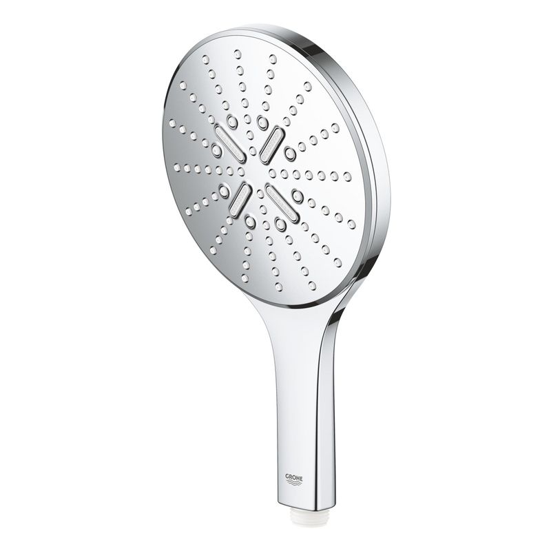 Casa si Gradina - Sanitare - Cazi si cabine de dus - Coloane si seturi de dus - Para dus Grohe 26590000, 150 mm, 263 mm, 3 functii, 1/2 racord, sistem anticalcar, universal, abs, Crom - Infinity.ro
