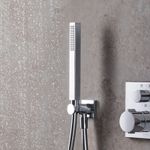 Casa si Gradina - Sanitare - Cazi si cabine de dus - Coloane si seturi de dus - Para dus Duravit UV0642002010, 22 mm, 222 mm, 1 functii, 1/2 racord, sistem anticalcar, universal, Crom - Infinity.ro