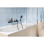 Casa si Gradina - Sanitare - Cazi si cabine de dus - Coloane si seturi de dus - Para dus Grohe 260922431, 110 mm, 7.4 l/min, 240 mm, 3 functii, 1/2 racord, sistem anticalcar, Negru - Infinity.ro