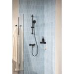 Casa si Gradina - Sanitare - Cazi si cabine de dus - Coloane si seturi de dus - Para dus Grohe 260922431, 110 mm, 7.4 l/min, 240 mm, 3 functii, 1/2 racord, sistem anticalcar, Negru - Infinity.ro