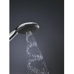 Casa si Gradina - Sanitare - Cazi si cabine de dus - Coloane si seturi de dus - Para dus Grohe 260312431, 110 mm, 7.4 l/min, 240 mm, 3 functii, 1/2 racord, sistem anticalcar, Negru - Infinity.ro