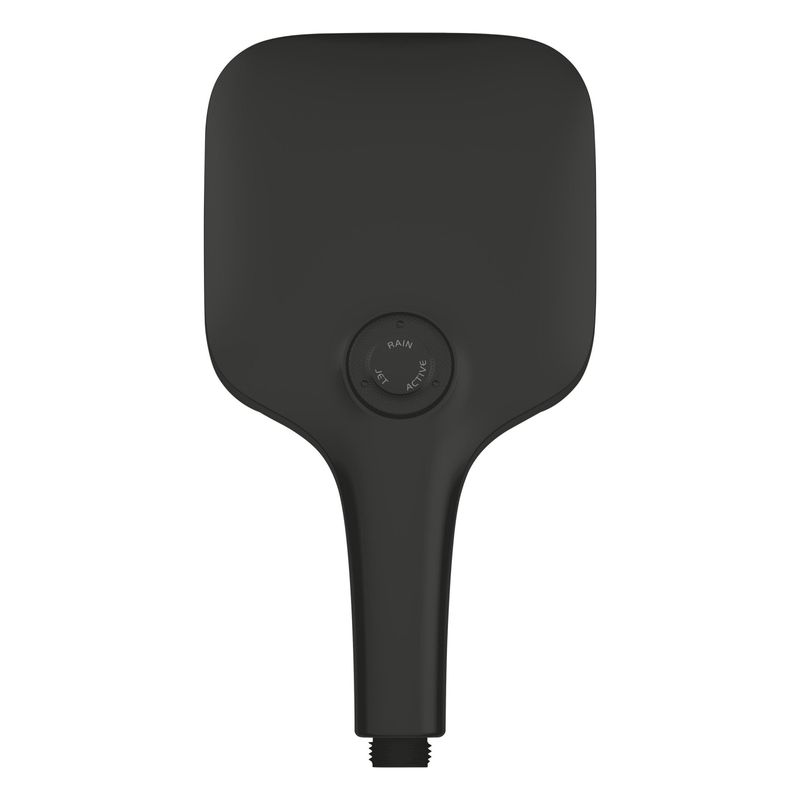Casa si Gradina - Sanitare - Cazi si cabine de dus - Coloane si seturi de dus - Para dus Grohe 265952430, 130 mm, 8.5 l/min, 253 mm, 3 functii, 1/2 racord, sistem anticalcar, Negru - Infinity.ro