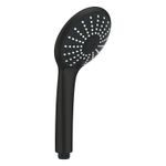 Casa si Gradina - Sanitare - Cazi si cabine de dus - Coloane si seturi de dus - Para dus Grohe 273192430, 110 mm, 16.6 l/min, 238 mm, 3 functii, 1/2 racord, sistem anticalcar, Negru - Infinity.ro
