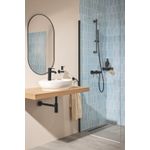 Casa si Gradina - Sanitare - Cazi si cabine de dus - Coloane si seturi de dus - Para dus Grohe 274002430, 30 mm, 8.199999999999999 l/min, 216 mm, 1 functii, 1/2 racord, sistem anticalcar, Negru - Infinity.ro