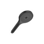 Casa si Gradina - Sanitare - Cazi si cabine de dus - Coloane si seturi de dus - Para dus Roca A5B8114NB0, 130 mm, 262 mm, 3 functii, 1/2 racord, sistem anticalcar, universal, Negru - Infinity.ro