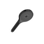 Casa si Gradina - Sanitare - Cazi si cabine de dus - Coloane si seturi de dus - Para dus Roca A5B8114CN0, 130 mm, 262 mm, 3 functii, 1/2 racord, sistem anticalcar, universal, Negru - Infinity.ro