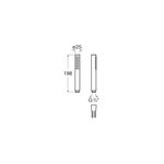 Casa si Gradina - Sanitare - Cazi si cabine de dus - Coloane si seturi de dus - Para dus Roca A5B9B61CN0, 25 mm, 198 mm, 1 functii, 1/2 racord, sistem anticalcar, universal, abs, Negru - Infinity.ro