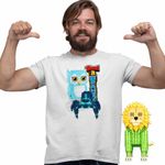 Fashion, accesorii si bijuterii - Barbati - Imbracaminte - Tricouri si bluze barbati - Tricou Barbati Steal Brainrot Clickerrinocrabo Roblox Meme, alb, marime M - Infinity.ro