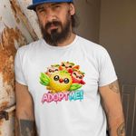 Fashion, accesorii si bijuterii - Barbati - Imbracaminte - Tricouri si bluze barbati - Tricou Barbati Roblox Adopt Me Bufnita, alb, marime XL - Infinity.ro