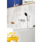 Casa si Gradina - Sanitare - Cazi si cabine de dus - Coloane si seturi de dus - Para de dus Grohe 26769001, 110 mm, 1.75 m, 211 mm, 3 functii, 1/2 racord, sistem anticalcar, universal, Crom - Infinity.ro