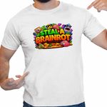 Fashion, accesorii si bijuterii - Barbati - Imbracaminte - Tricouri si bluze barbati - Tricou Barbati Steal a Brainrot Roblox Meme, alb, marime S - Infinity.ro