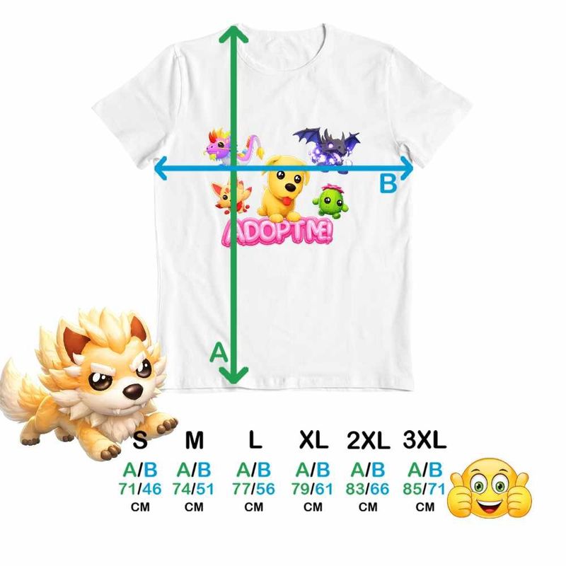 Fashion, accesorii si bijuterii - Barbati - Imbracaminte - Tricouri si bluze barbati - Tricou Barbati Roblox Adopt Me Shadow Dragon, alb, marime 3XL - Infinity.ro