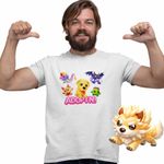 Fashion, accesorii si bijuterii - Barbati - Imbracaminte - Tricouri si bluze barbati - Tricou Barbati Roblox Adopt Me Shadow Dragon, alb, marime 3XL - Infinity.ro