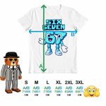 Fashion, accesorii si bijuterii - Barbati - Imbracaminte - Tricouri si bluze barbati - Tricou Barbati Six Seven Meme Roblox 67 Sase Sapte Steal a Brainrot , alb, marime S - Infinity.ro