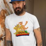 Fashion, accesorii si bijuterii - Barbati - Imbracaminte - Tricouri si bluze barbati - Tricou Barbati Roblox Steal a Brainrot Dragon Meme, alb, marime S - Infinity.ro