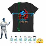 Fashion, accesorii si bijuterii - Barbati - Imbracaminte - Tricouri si bluze barbati - Tricou Barbati Star Wars Thrawn Grand Admiral Chibi, negru, marime 2XL - Infinity.ro