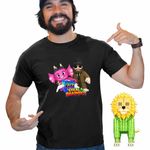 Fashion, accesorii si bijuterii - Barbati - Imbracaminte - Tricouri si bluze barbati - Tricou Barbati Steal a Brainrot Matteo Roblox Meme, negru, marime XL - Infinity.ro