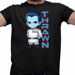 Fashion, accesorii si bijuterii - Barbati - Imbracaminte - Tricouri si bluze barbati - Tricou Barbati Thrawn Anime Chibi Grand Admiral Star Wars, negru, marime M - Infinity.ro