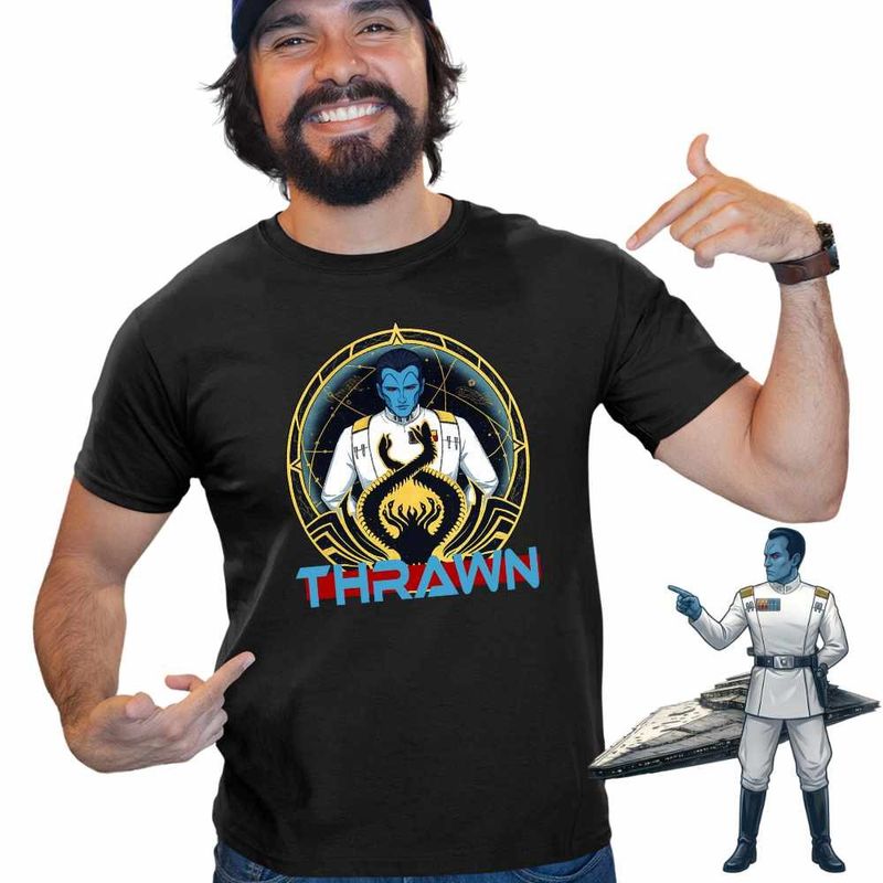 Fashion, accesorii si bijuterii - Barbati - Imbracaminte - Tricouri si bluze barbati - Tricou Barbati Grand Admiral Thrawn Star Wars, negru, marime M - Infinity.ro