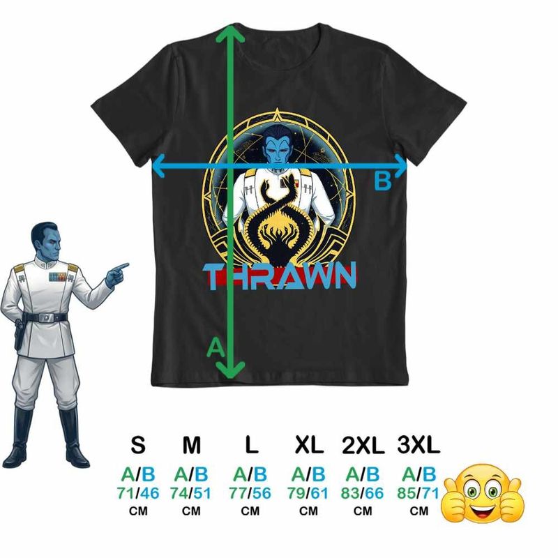 Fashion, accesorii si bijuterii - Barbati - Imbracaminte - Tricouri si bluze barbati - Tricou Barbati Grand Admiral Thrawn Star Wars, negru, marime M - Infinity.ro