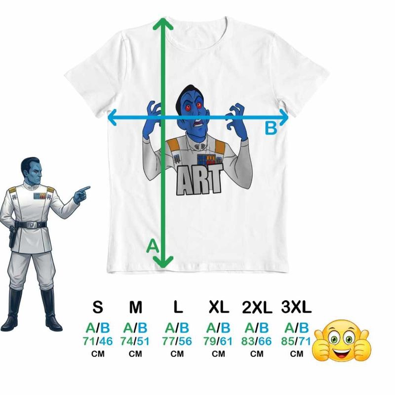 Fashion, accesorii si bijuterii - Barbati - Imbracaminte - Tricouri si bluze barbati - Tricou Barbati Thrawn Art Star Wars Grand Admiral, alb, marime XL - Infinity.ro