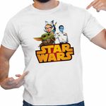 Fashion, accesorii si bijuterii - Barbati - Imbracaminte - Tricouri si bluze barbati - Tricou Barbati Star Wars Thrawn Ahsoka Baby Yoda, alb, marime S - Infinity.ro