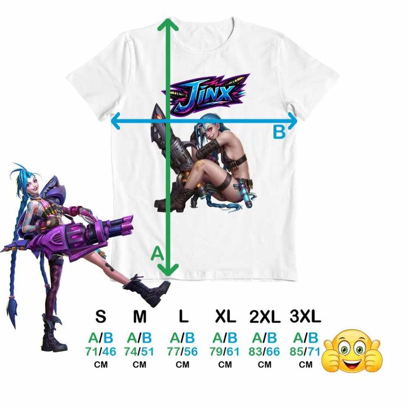 Fashion, accesorii si bijuterii - Barbati - Imbracaminte - Tricouri si bluze barbati - Tricou Barbati Arcane Jinx Runeterra, alb, marime M - Infinity.ro