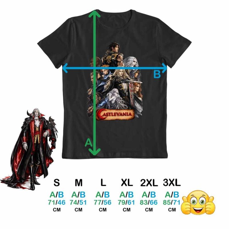 Fashion, accesorii si bijuterii - Barbati - Imbracaminte - Tricouri si bluze barbati - Tricou Barbati Castlevania Vampire Hunters, negru, marime L - Infinity.ro