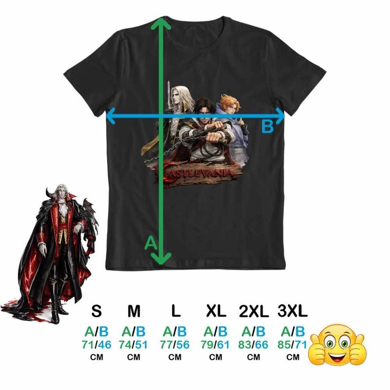 Fashion, accesorii si bijuterii - Barbati - Imbracaminte - Tricouri si bluze barbati - Tricou Barbati Castlevania Fantasy Vampire Hunters, negru, marime XL - Infinity.ro