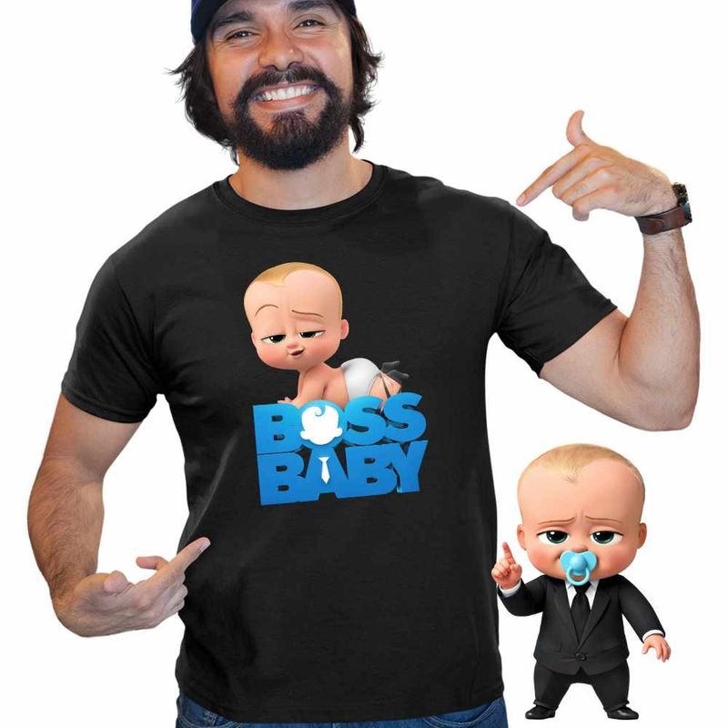 Fashion, accesorii si bijuterii - Barbati - Imbracaminte - Tricouri si bluze barbati - Tricou Barbati Baby Boss Scutec Director, negru, marime XL - Infinity.ro