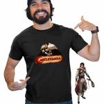 Fashion, accesorii si bijuterii - Barbati - Imbracaminte - Tricouri si bluze barbati - Tricou Barbati Castlevania Trevor Belmont, negru, marime L - Infinity.ro
