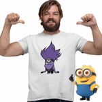Fashion, accesorii si bijuterii - Barbati - Imbracaminte - Tricouri si bluze barbati - Tricou Barbati Bad Minion Despicable Minions, alb, marime 2XL - Infinity.ro