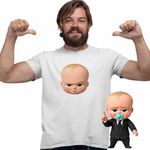 Fashion, accesorii si bijuterii - Barbati - Imbracaminte - Tricouri si bluze barbati - Tricou Barbati Baby Boss Alpha Kid, alb, marime XL - Infinity.ro