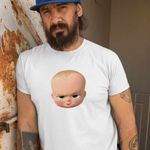 Fashion, accesorii si bijuterii - Barbati - Imbracaminte - Tricouri si bluze barbati - Tricou Barbati Baby Boss Alpha Kid, alb, marime XL - Infinity.ro