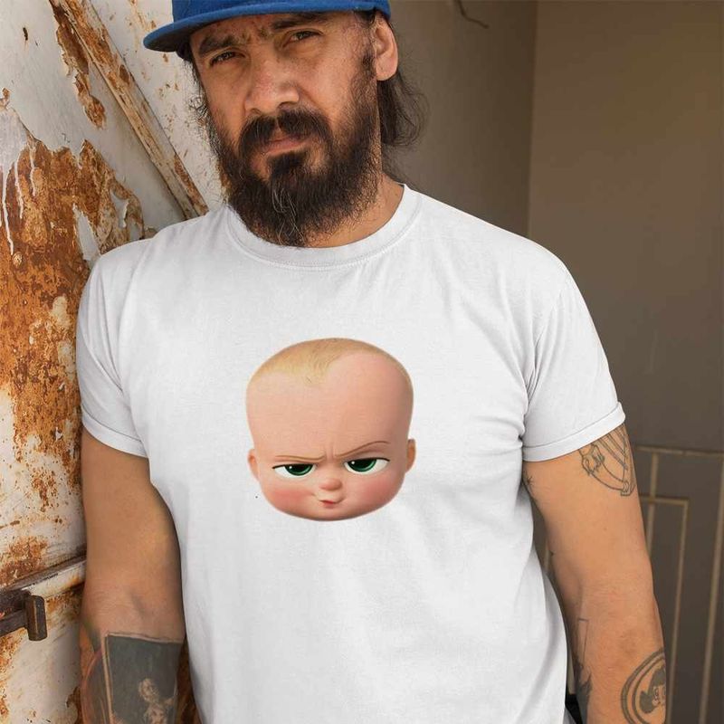 Fashion, accesorii si bijuterii - Barbati - Imbracaminte - Tricouri si bluze barbati - Tricou Barbati Baby Boss Alpha Kid, alb, marime XL - Infinity.ro
