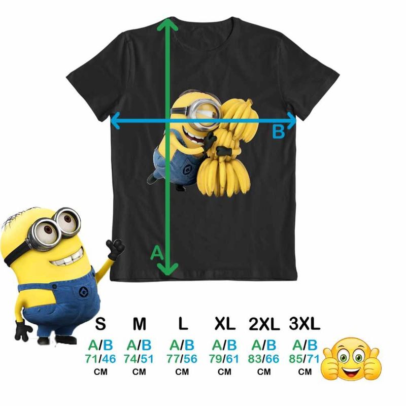 Fashion, accesorii si bijuterii - Barbati - Imbracaminte - Tricouri si bluze barbati - Tricou Barbati Minions Banana Despicable, negru, marime S - Infinity.ro