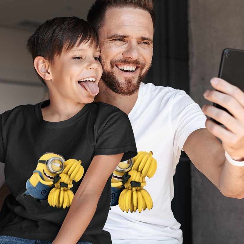 Fashion, accesorii si bijuterii - Barbati - Imbracaminte - Tricouri si bluze barbati - Tricou Barbati Minions Banana Despicable, negru, marime S - Infinity.ro