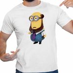 Fashion, accesorii si bijuterii - Barbati - Imbracaminte - Tricouri si bluze barbati - Tricou Barbati Minions Filozof Profesor Despicable, alb, marime S - Infinity.ro