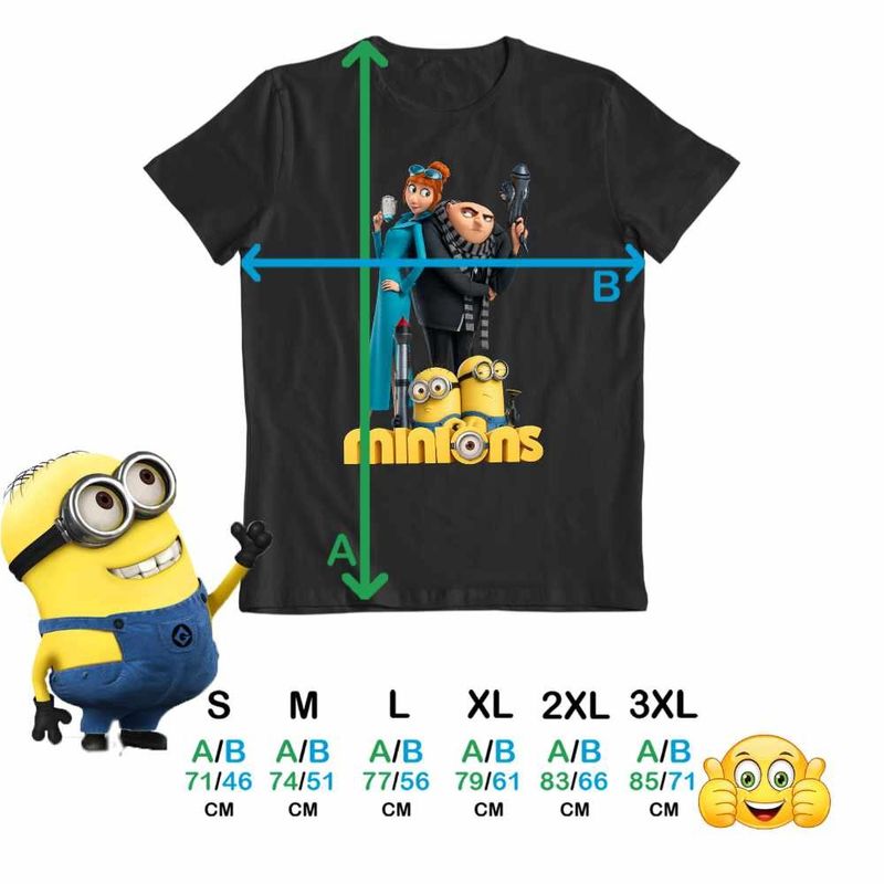 Fashion, accesorii si bijuterii - Barbati - Imbracaminte - Tricouri si bluze barbati - Tricou Barbati Despicable Minions Family Minioni, negru, marime XL - Infinity.ro