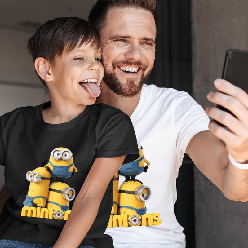 Fashion, accesorii si bijuterii - Barbati - Imbracaminte - Tricouri si bluze barbati - Tricou Barbati Minions Team Despicable Minioni, negru, marime 3XL - Infinity.ro